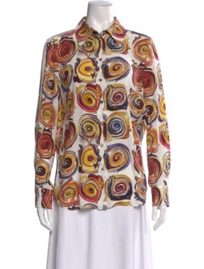 Pre-owned Chloé Silk Printed Blouse In Multi