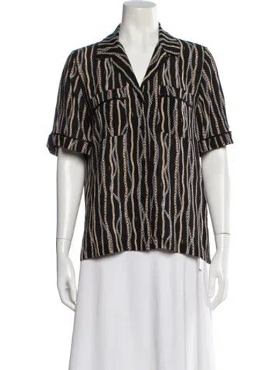 Pre-owned Chloé Silk Printed Blouse In Multi
