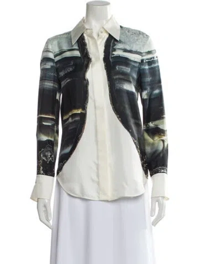 Pre-owned Chloé Silk Printed Blouse In Multi