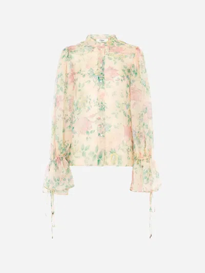 CHLOÉ CHLOÉ SILK PUFFED BLOUSE