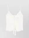 Chloé Silk Ruffle Sleeveless Top