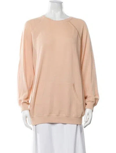 Pre-owned Chloé Silk Scoop Neck Sweater In Neutral