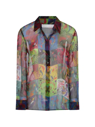 Chloé Silk Shirt In Multi