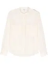 Chloé Pokets Classic Turtle Neck Shirt Clothing In White