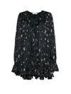 Chloé Silk Short Dress In Black