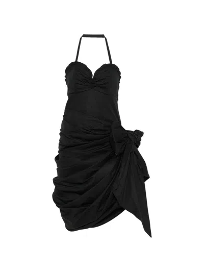 Chloé Silk Short Dress In Black