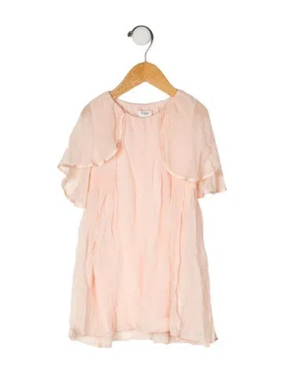 Pre-owned Chloé Babies' Silk Sleeveless Dress In Pink
