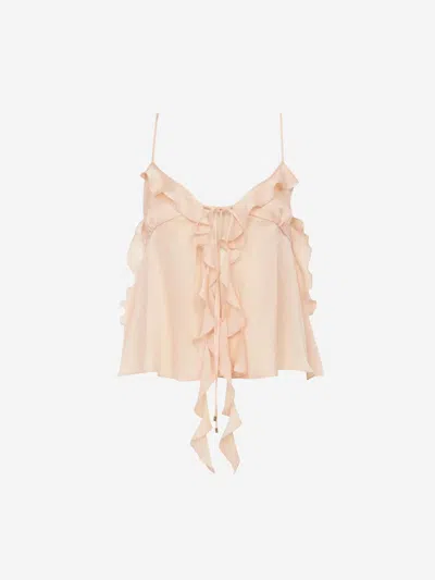 CHLOÉ CHLOÉ SILK STRAPPY TOP