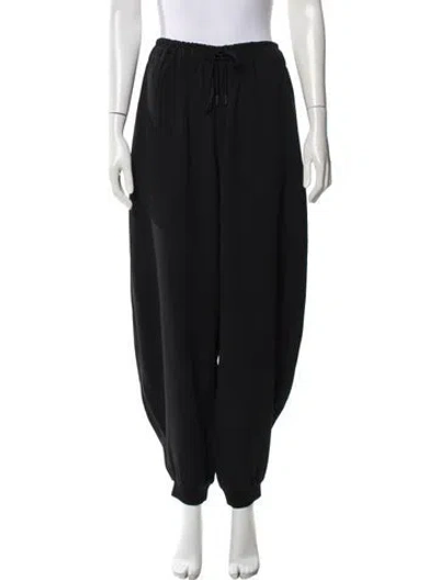 Pre-owned Chloé Silk Sweatpants In Black