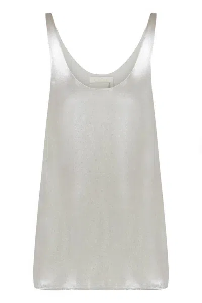 Chloé Silk Tank Top In White