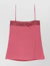 Chloé Lace-trimmed Camisole Top In Pink