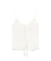 Chloé Ruffled Tie-front Silk-chiffon Top In White