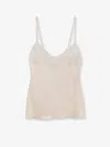 Chloé Women Washed Silk Satin And Lace Camisole In Neutral