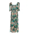 Chloé Chloe Floral-printed Silk-georgette Maxi Dress In Green