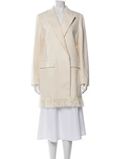 Pre-owned Chloé Silk Tweed Pattern Blazer In Neutral