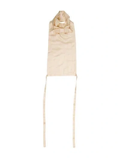 Pre-owned Chloé Silk Vintage Dickey In Neutral