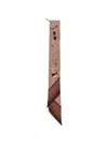 Chloé Chain Print Padlock Detail Rectangular Tie In Multi