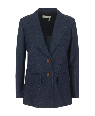 Chloé Single-breasted Blazer In Black