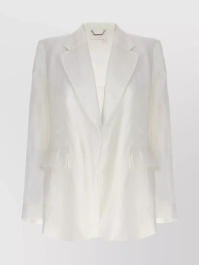 Chloé Double-breasted Blazer In White