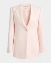 Chloé Wool Blazer With Notched Lapels And Front Flap Pockets
