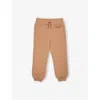 Chloé Sirocco Logo-embroidered Cotton-jersey Jogging Bottoms 4- In Brown