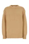 CHLOÉ SKIN PINK CASHMERE BLEND OVERSIZE SWEATER