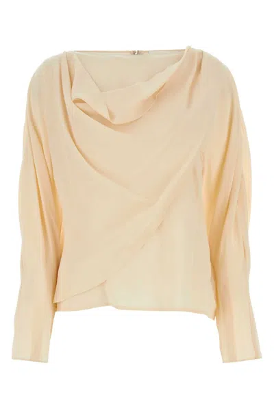 CHLOÉ CHLOE SKIN PINK CREPE BLOUSE
