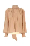 CHLOÉ SKIN PINK GEORGETTE BLOUSE