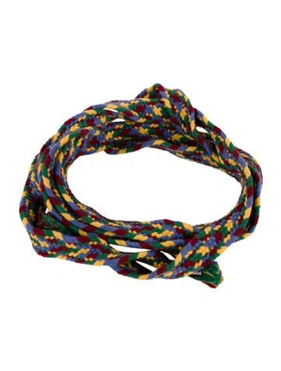 Pre-owned Chloé Skinny Waist Belt In Blue