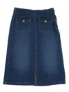 Chloé Denim Midi Skirt In Blue