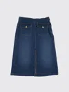 Chloé Denim Midi Skirt In Blue