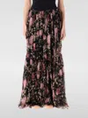 Chloé Sheer Overlay Tiered Floral Skirt