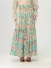 Chloé Pleated Tiered Floral-print Silk-chiffon Maxi Skirt