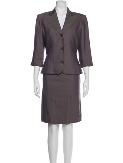 Pre-owned Chloé Skirt Suit In Gray