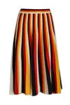 Chloé Striped A-line Mid-length Skirt