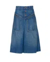 Chloé A-line Silhouette Midi Length Skirt