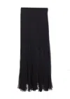 Chloé Organic Silk-mousseline Maxi Skirt In Black