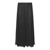 Chloé Maxi Skirt With Sheer Overlay And Flowy Design In Black