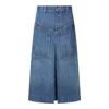 Chloé Knee-length Skirt In Washed Blue Denim Women