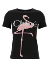 Chloé Chloe Slate Cotton T-shirt In Black