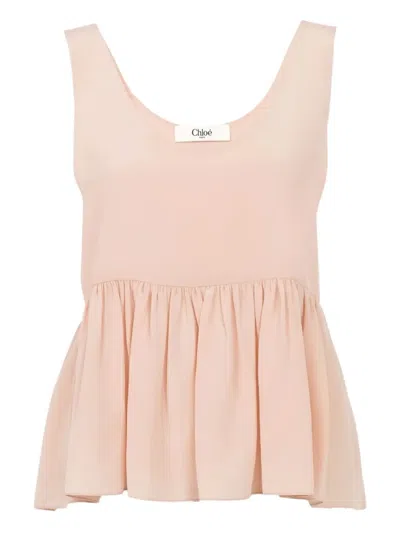 Chloé Sleeveless Blouse In Pink