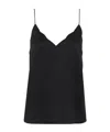 Chloé X Atelier Jolie Sleeveless Silk Top In Black