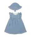 Chloé Sleeveless Dress And Hat Set In Blue
