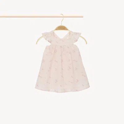 Chloé Sleeveless Dress Pink Size 9-12 100% Cotton In Neutral