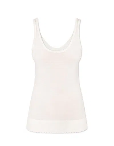 Chloé Sleeveless Knitted Top In White