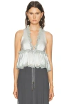 Chloé Sleeveless Lace Top In Gray