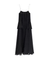 Chloé Open-back Embellished Tiered Silk-georgette Maxi Dress In Black
