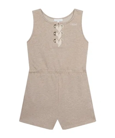 Chloé Sleeveless One-piece Suit In Nude