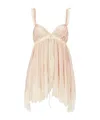 Chloé Lace Trim Silk Camisole Top