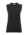 Chloé Sleeveless Wool Knitted Top In Black